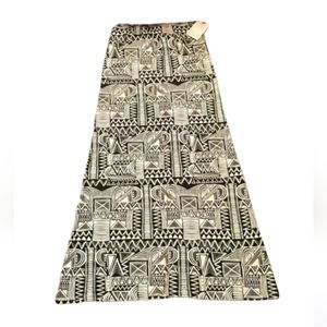 BILLABONG Shout It Black and White Full length skirt.